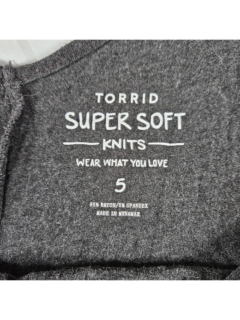 Torrid Super Soft Knit Romper Womens 5 Gray Wide Leg Sleeveless Plus Size - Picture 5 of 6